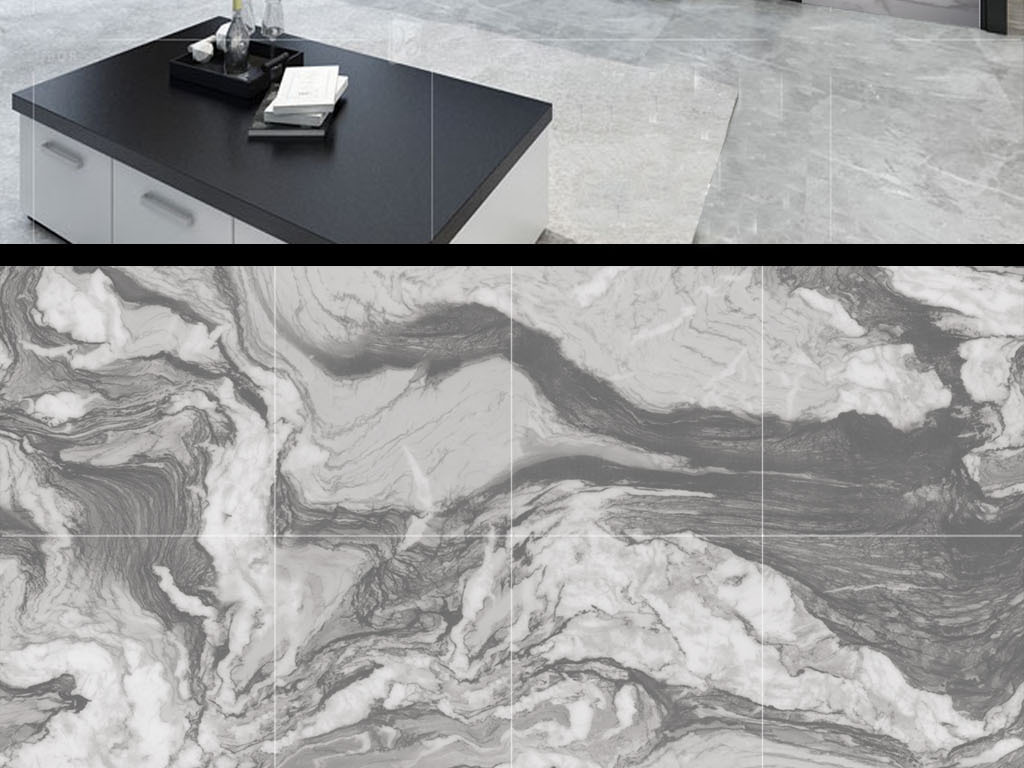 水墨高級灰石材大板